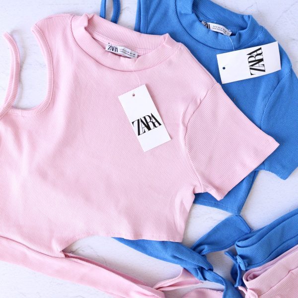 ست کراپ و شورتک زارا کد 117