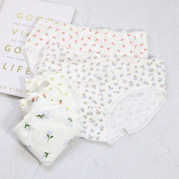 شورت نخ‌پنبه طرح‌دار🌸 کد ۸۹۰۹